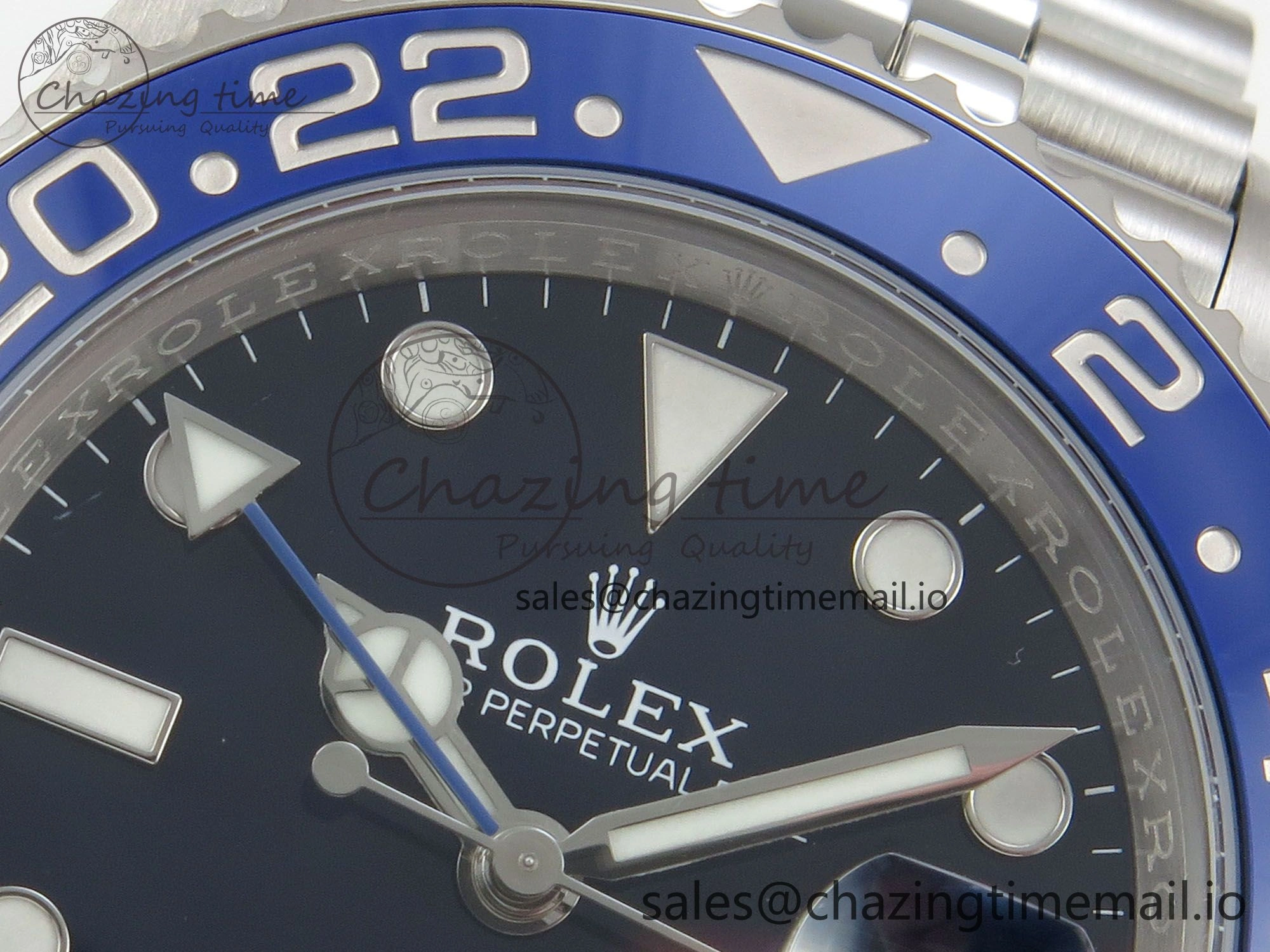 GMT-Master II 126716 BLAKEN 904L 1:1 Best Edition Blue Dial on SS Jubilee Bracelet SH3285