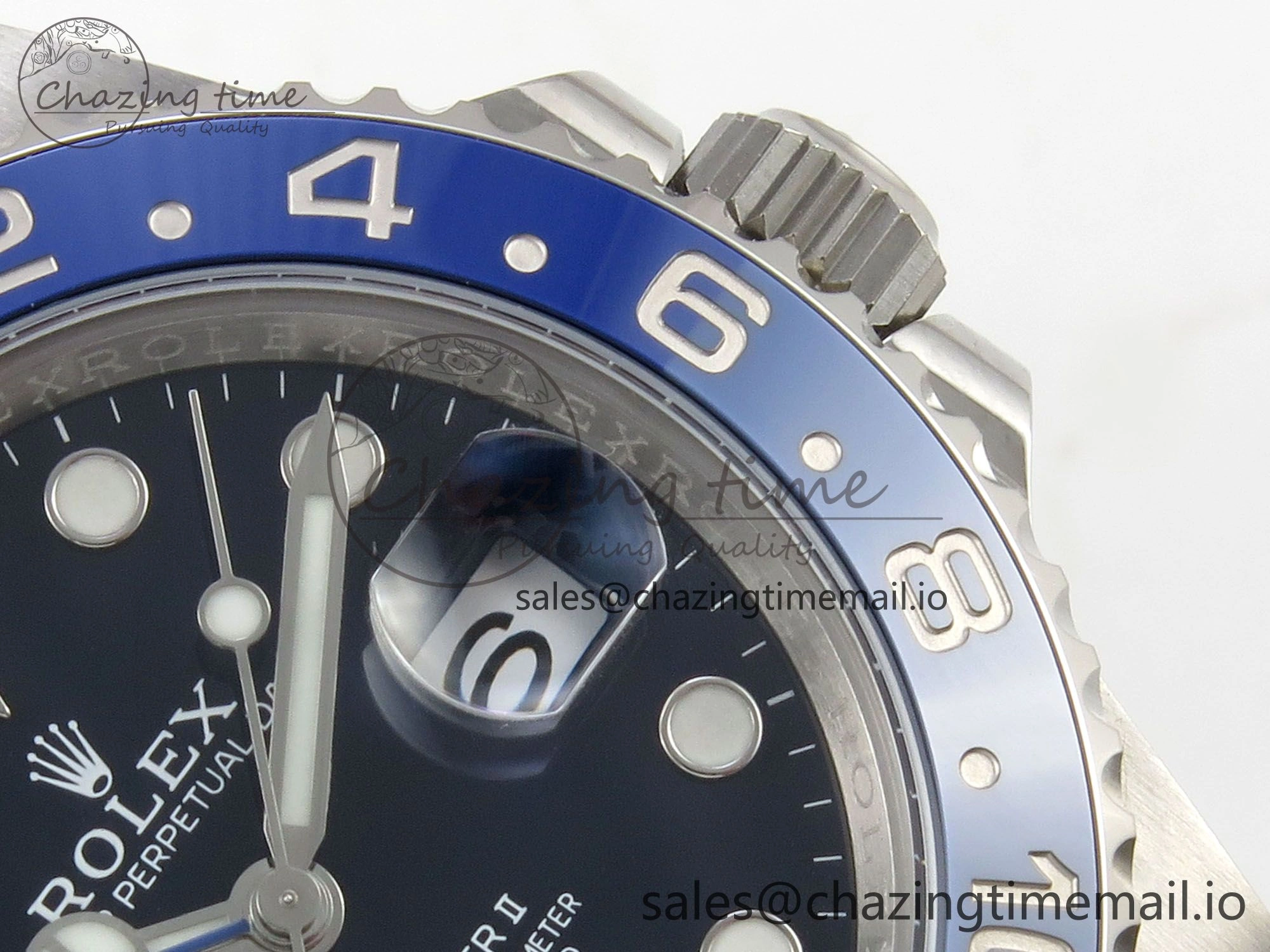 GMT-Master II 126716 BLAKEN 904L 1:1 Best Edition Blue Dial on SS Jubilee Bracelet SH3285