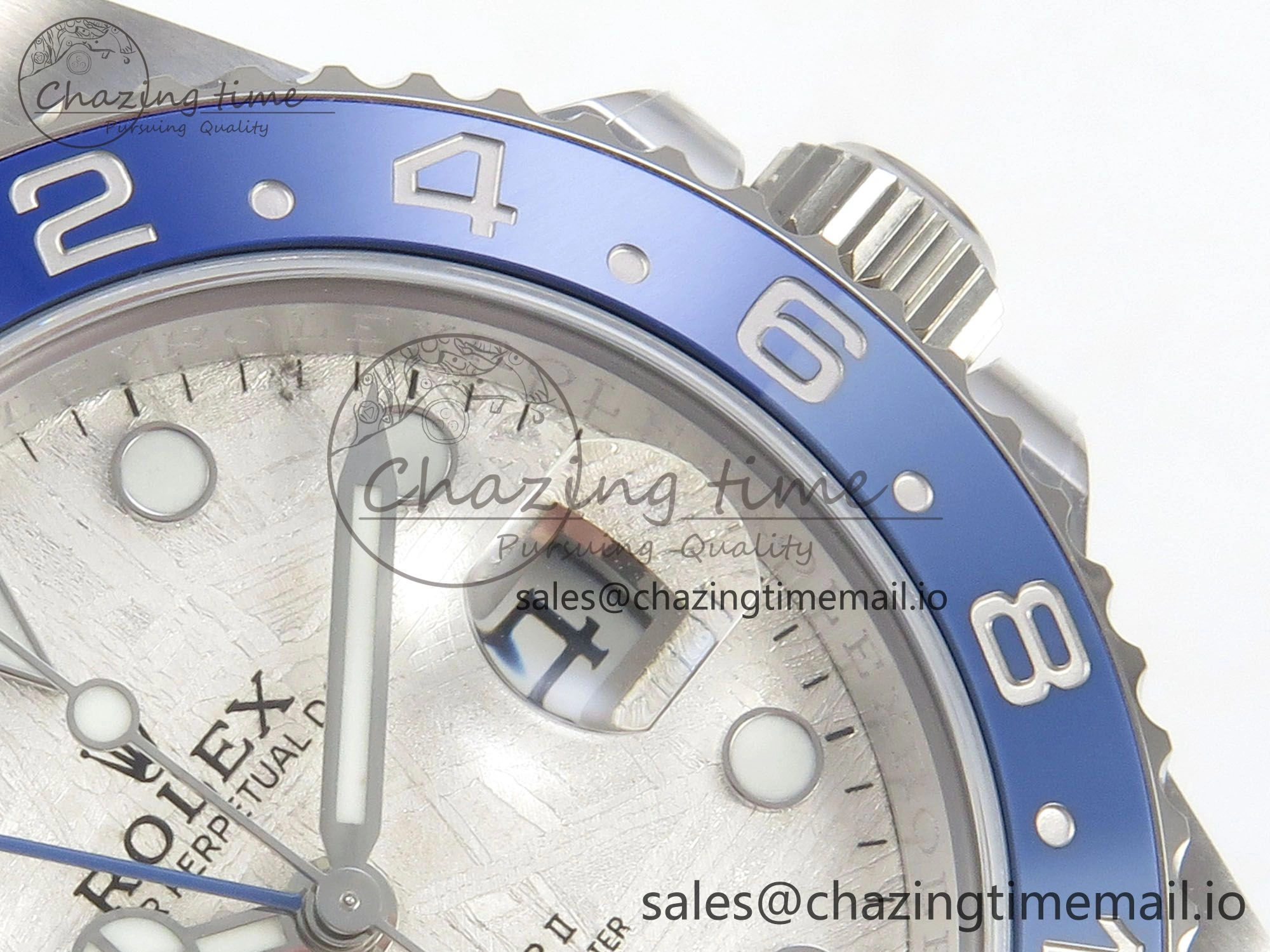 GMT-Master II 126716 BLAKEN 904L 1:1 Best Edition Meteorite Dial on SS Bracelet SH3285