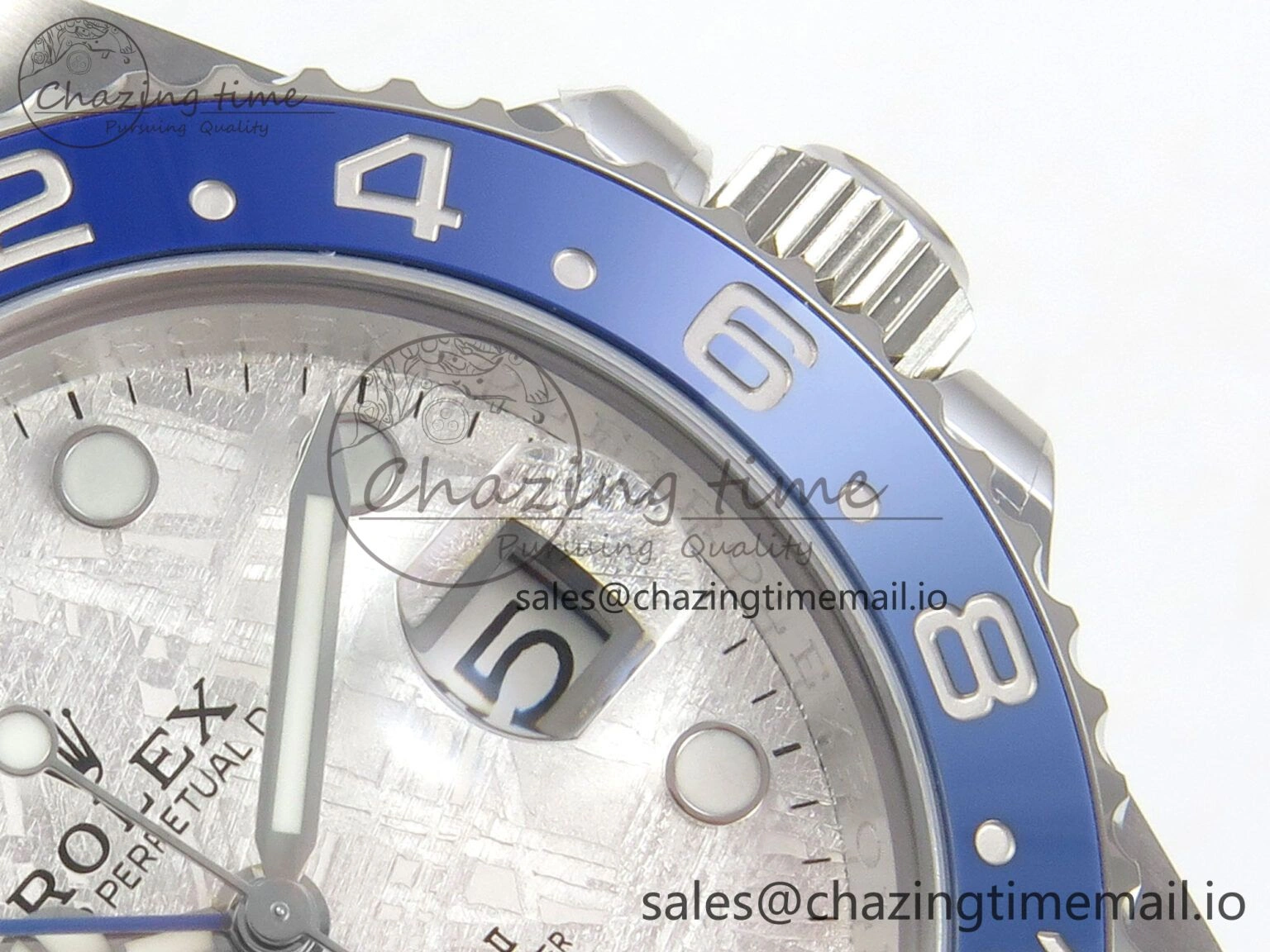 GMT-Master II 126716 BLAKEN 904L 1:1 Best Edition Meteorite Dial on SS Jubilee Bracelet SH3285