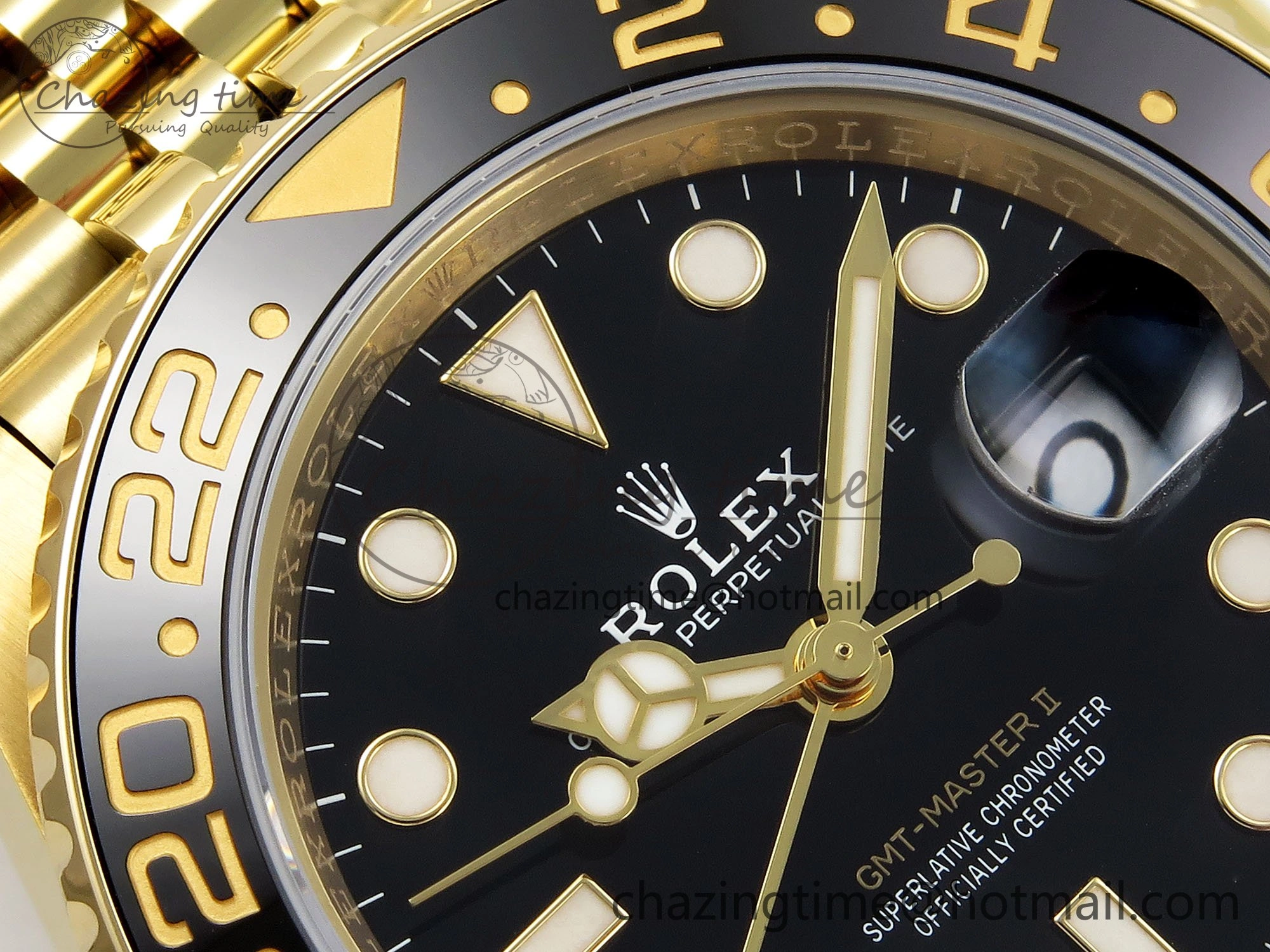 GMT-Master II 126718 GRNR ARF 1:1 Best Edition Black Dial on YG Jubilee Bracelet VR3285 CHS