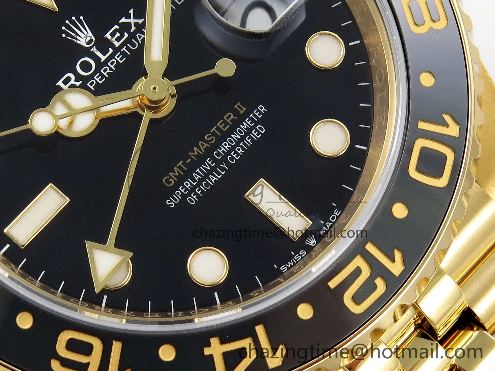 GMT-Master II 126718 GRNR ARF 1:1 Best Edition Black Dial on YG Jubilee Bracelet VR3285 CHS