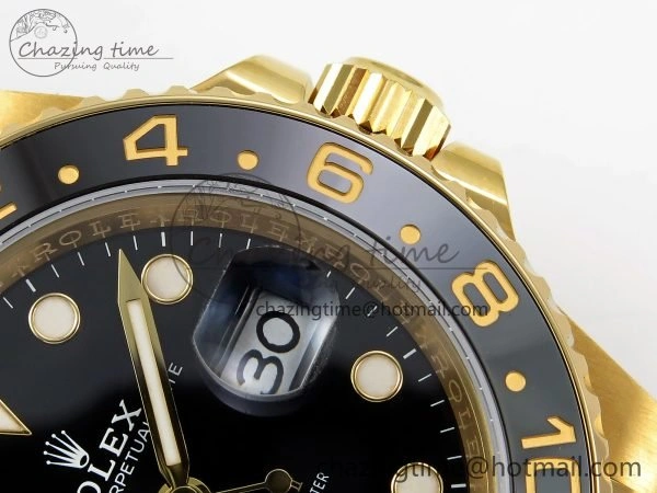 GMT-Master II 126718 GRNR ARF 1:1 Best Edition Black Dial on YG Jubilee Bracelet VR3285 CHS