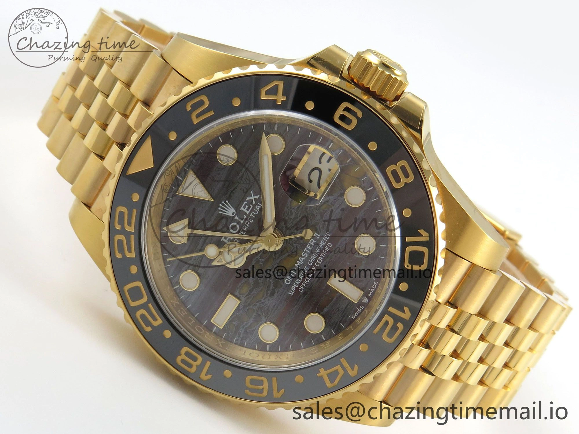 GMT Master II 126718 GRNR ARF Best Edition Tiger Iron Dial on YG Jubilee Bracelet VR3285 CHS