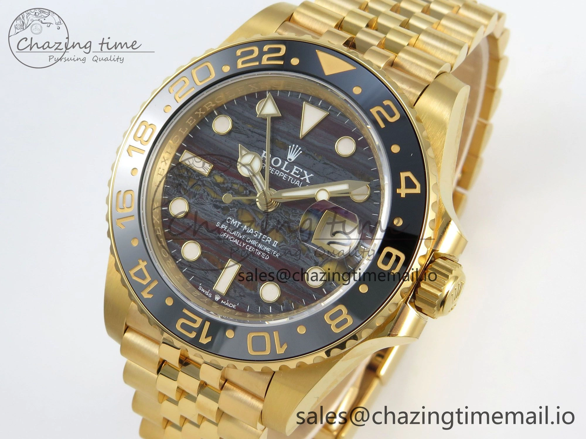 GMT Master II 126718 GRNR ARF Best Edition Tiger Iron Dial on YG Jubilee Bracelet VR3285 CHS