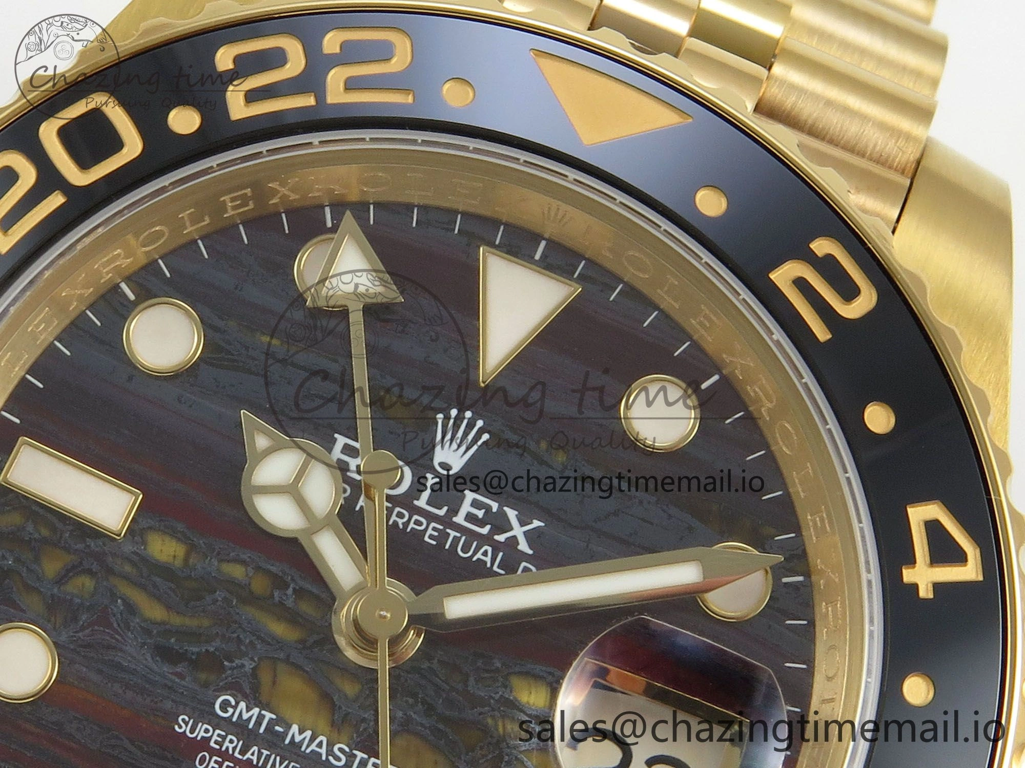 GMT Master II 126718 GRNR ARF Best Edition Tiger Iron Dial on YG Jubilee Bracelet VR3285 CHS