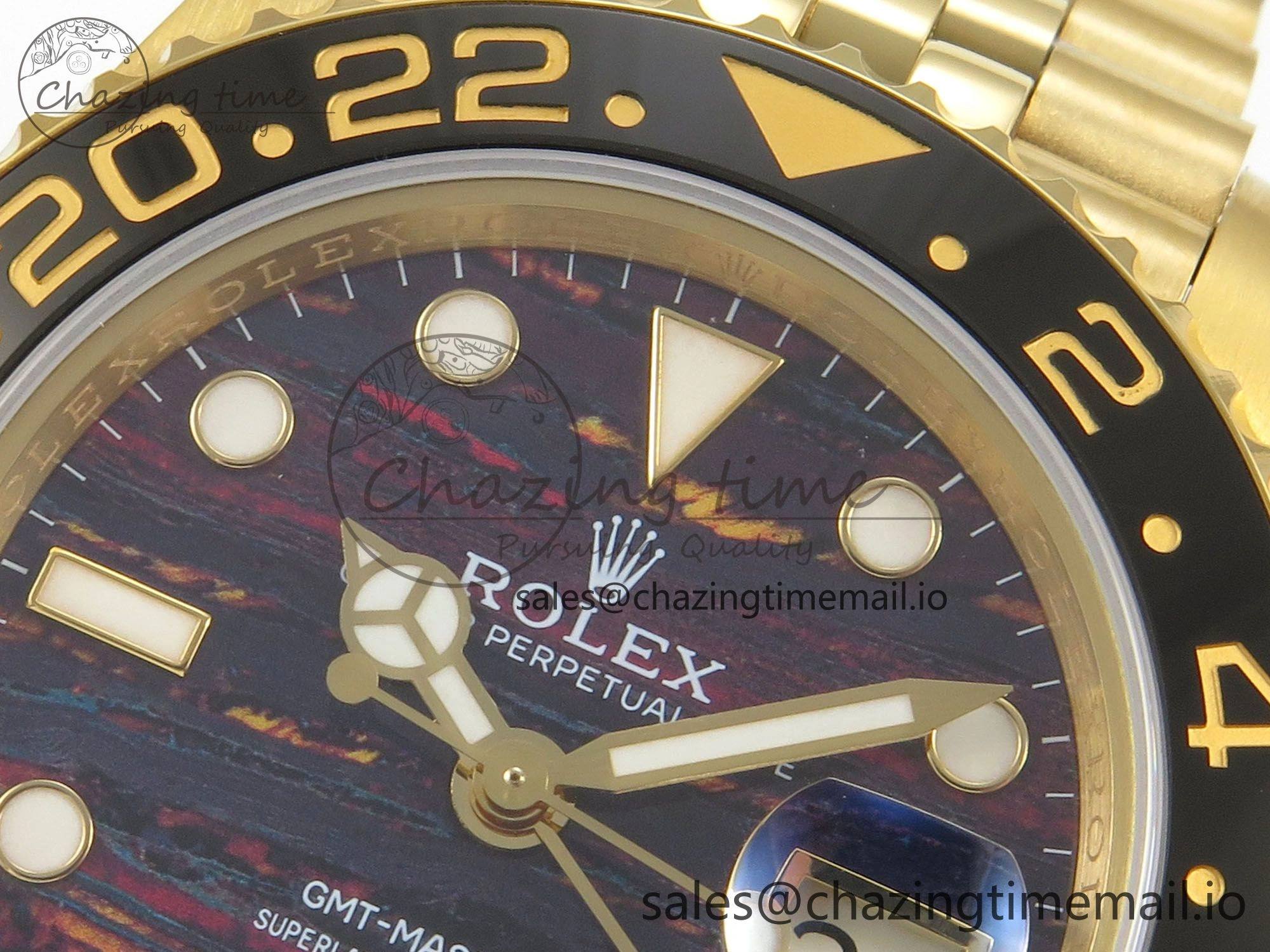 GMT-Master II 126718 GRNR YG 3EF 1:1 Best Edition Tiger Iron Dial On YG Bracelet Super Clone VR3285 CHS