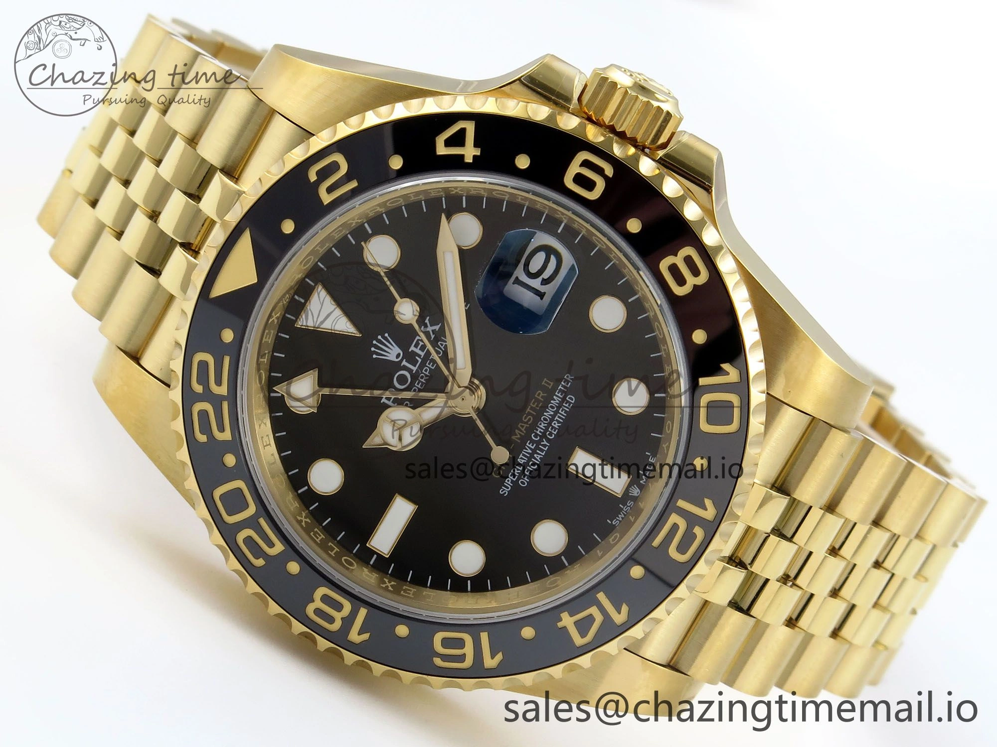 GMT-Master II 126718 LN Black Ceramic 904L Steel EWE 1:1 Best Edition on Jubilee Strap EWE3285 V5