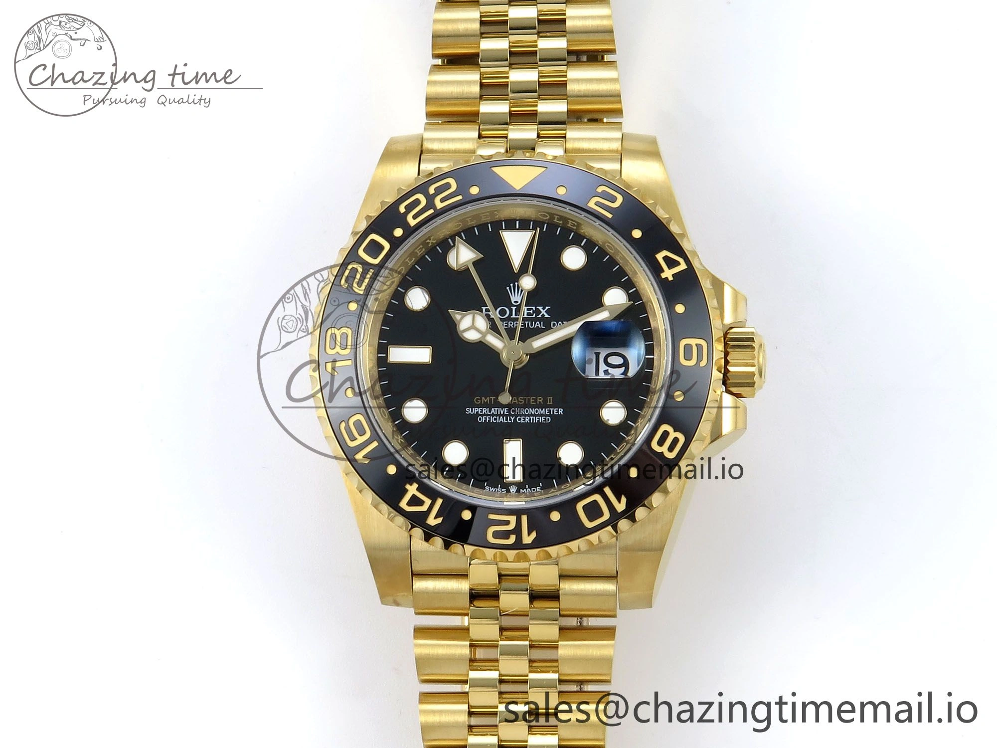 GMT-Master II 126718 LN Black Ceramic 904L Steel EWE 1:1 Best Edition on Jubilee Strap EWE3285 V5