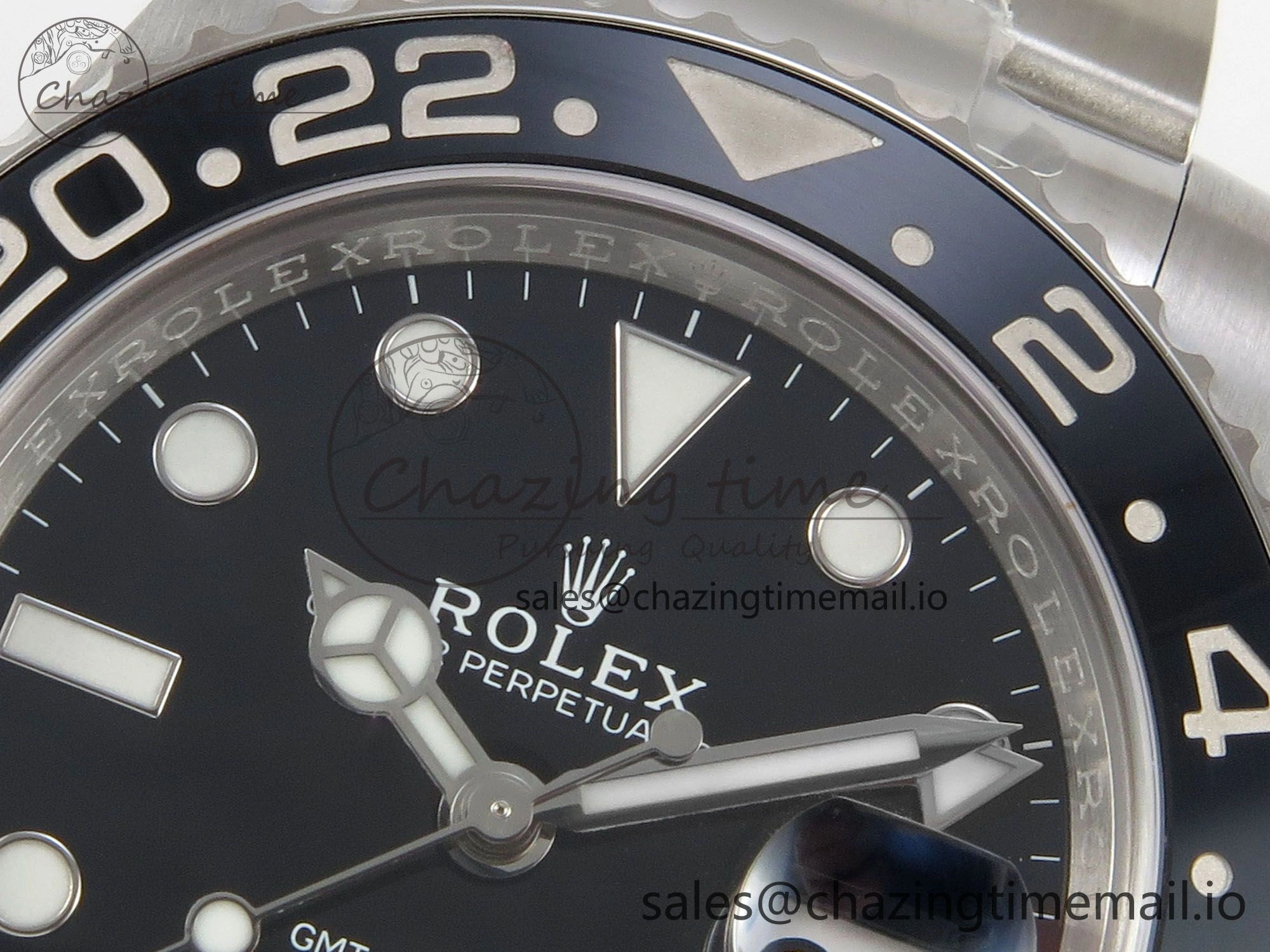 GMT-Master II 126719 BLAKEN 904L 1:1 Best Edition Black Dial on SS Bracelet SH3285