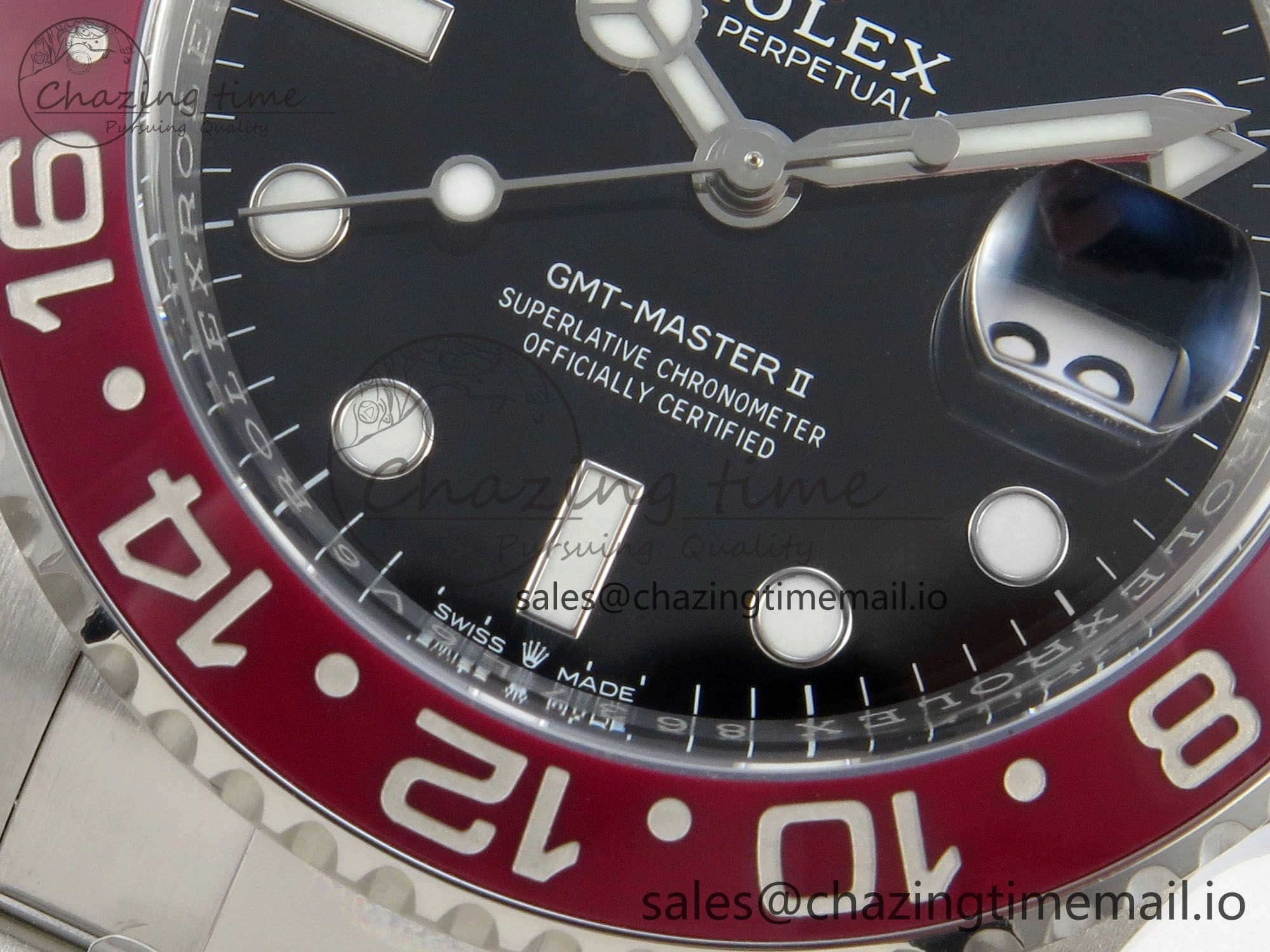 GMT-Master II 126719 BLAKEN 904L 1:1 Best Edition Black Dial on SS Bracelet SH3285