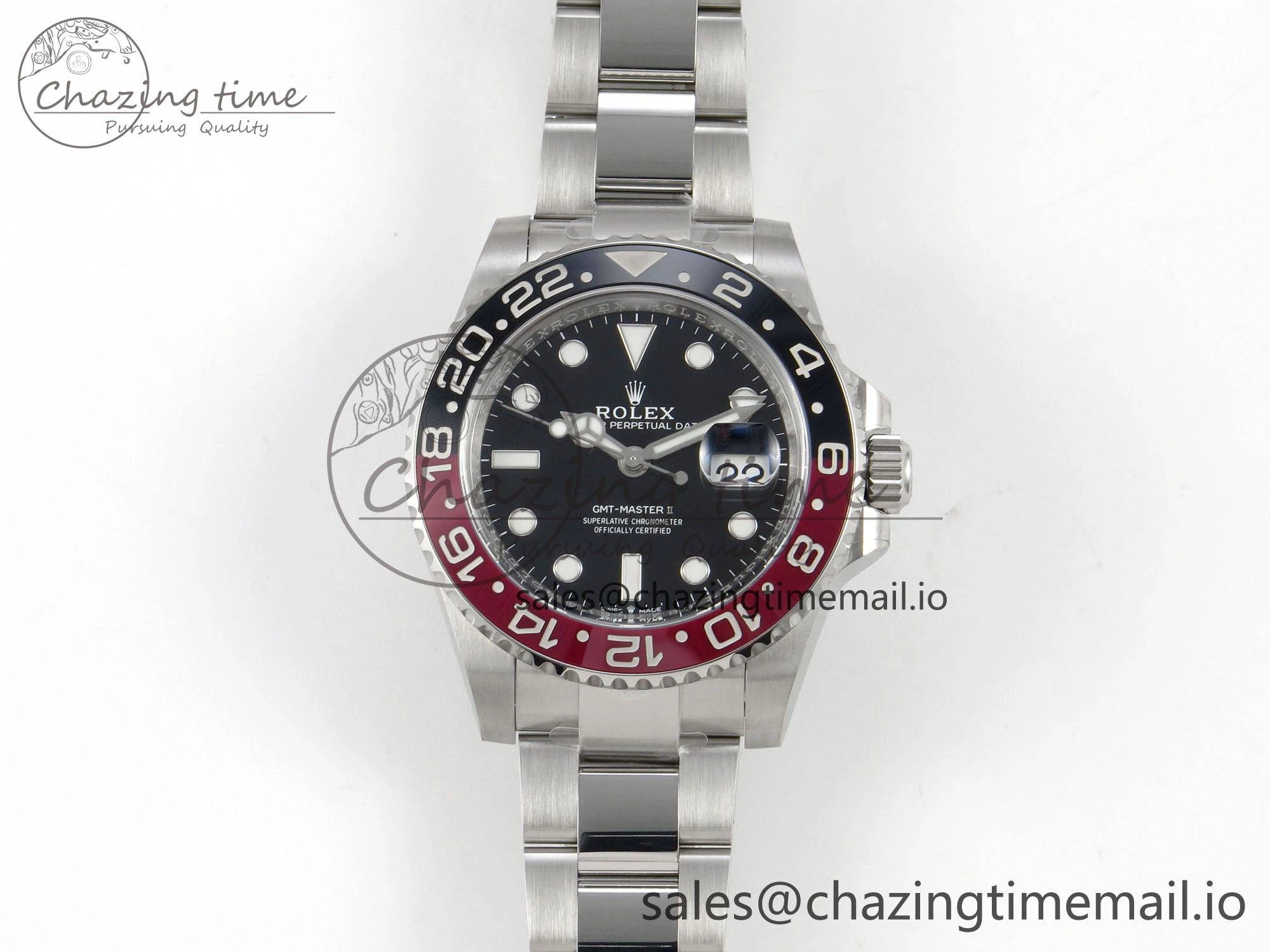 GMT-Master II 126719 BLAKEN 904L 1:1 Best Edition Black Dial on SS Bracelet SH3285