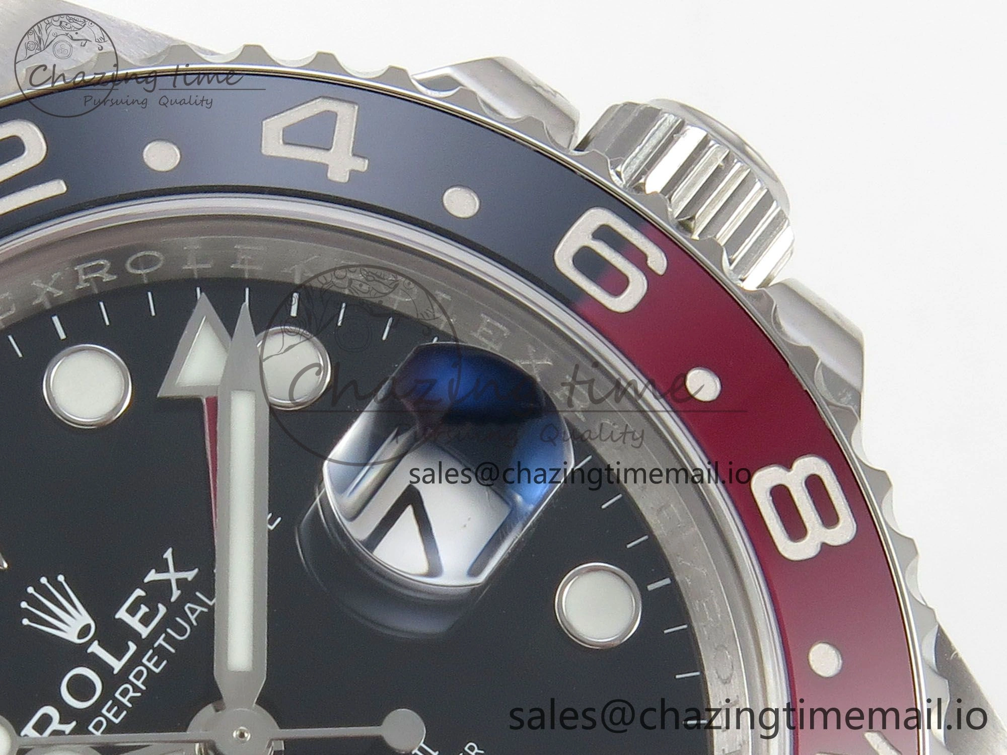 GMT-Master II 126719 BLAKEN 904L 1:1 Best Edition Black Dial on SS Jubilee Bracelet SH3285