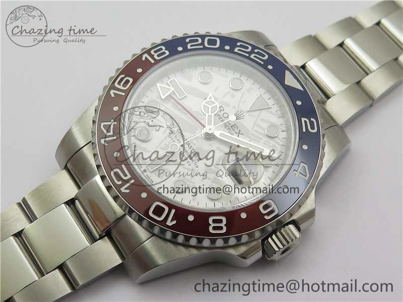 GMT-Master II 126719 BLRO 904L BP Maker 1:1 Best Edition Meteorite Dial On 904L Oyster Bracelet A3285 (Correct Hand Stack)