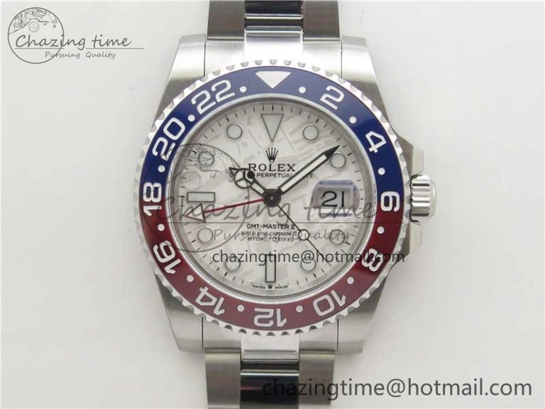 GMT-Master II 126719 BLRO 904L BP Maker 1:1 Best Edition Meteorite Dial On 904L Oyster Bracelet A3285 (Correct Hand Stack)