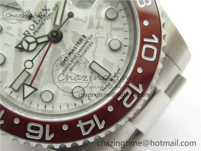 GMT-Master II 126719 BLRO 904L BP Maker 1:1 Best Edition Meteorite Dial On 904L Oyster Bracelet A3285 (Correct Hand Stack)