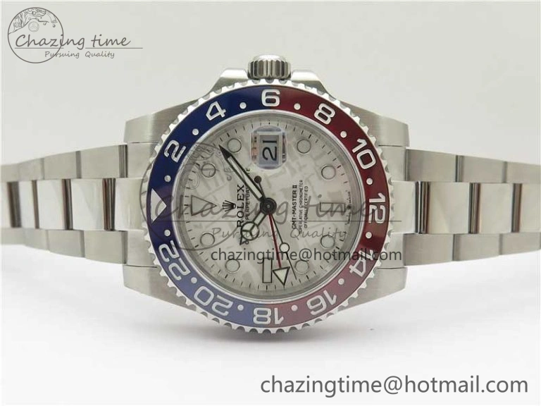 GMT-Master II 126719 BLRO 904L BP Maker 1:1 Best Edition Meteorite Dial On 904L Oyster Bracelet A3285 (Correct Hand Stack)