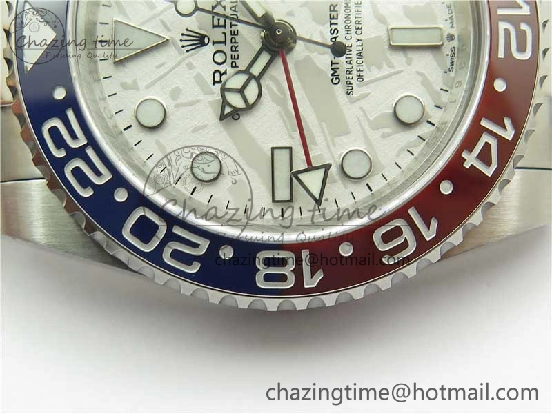 GMT-Master II 126719 BLRO 904L BP Maker 1:1 Best Edition Meteorite Dial On 904L Oyster Bracelet A3285 (Correct Hand Stack)