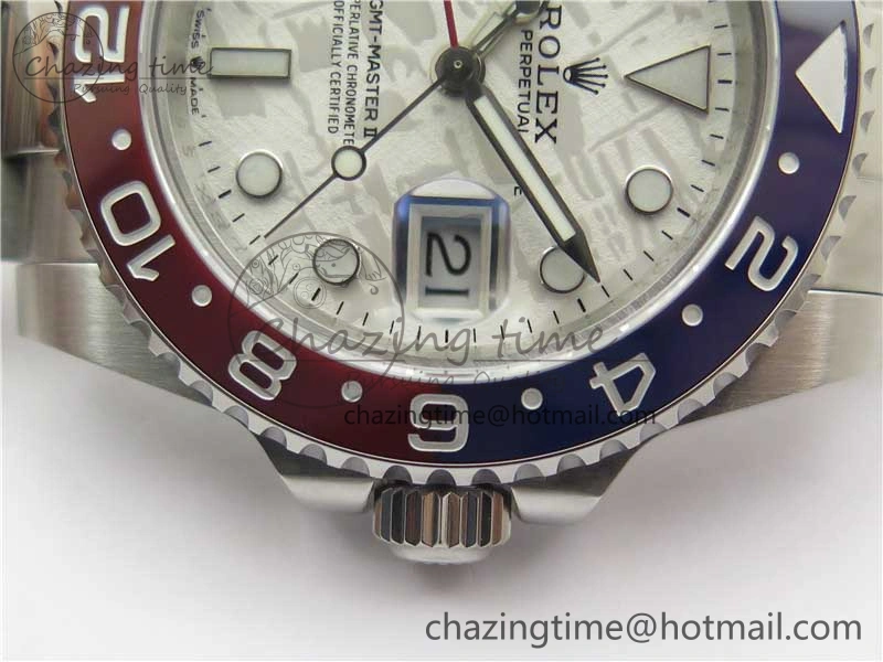 GMT-Master II 126719 BLRO 904L BP Maker 1:1 Best Edition Meteorite Dial On 904L Oyster Bracelet A3285 (Correct Hand Stack)