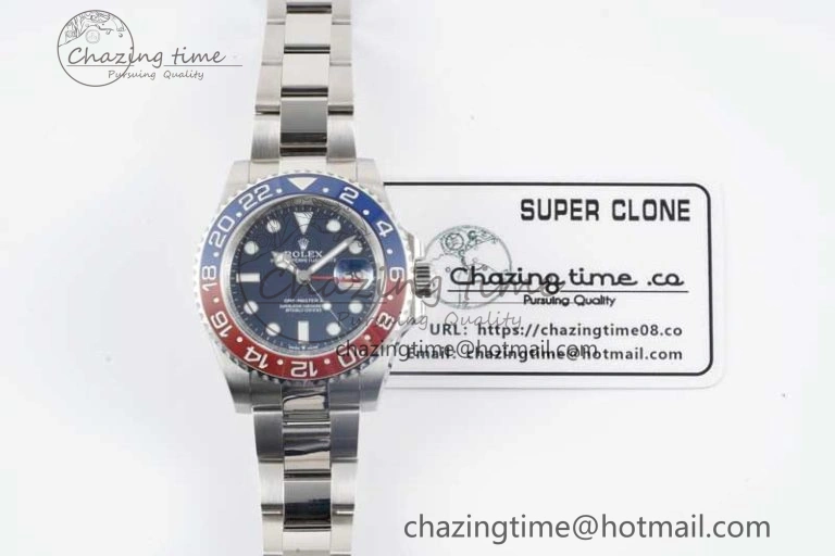 GMT Master II 126719 BLRO 904L SS APF 1:1 Best Edition Blue Dial on Bracelet VR3285 CHS