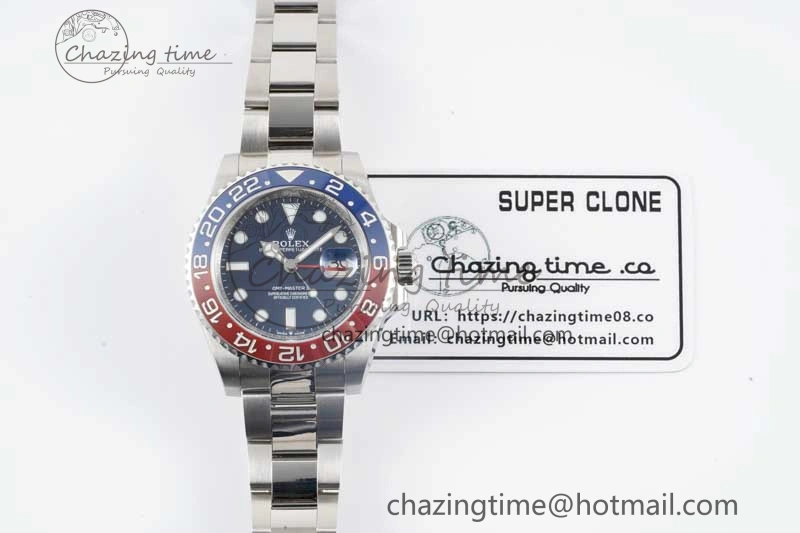 GMT Master II 126719 BLRO 904L SS APF 1:1 Best Edition Blue Dial on Bracelet VR3285 CHS
