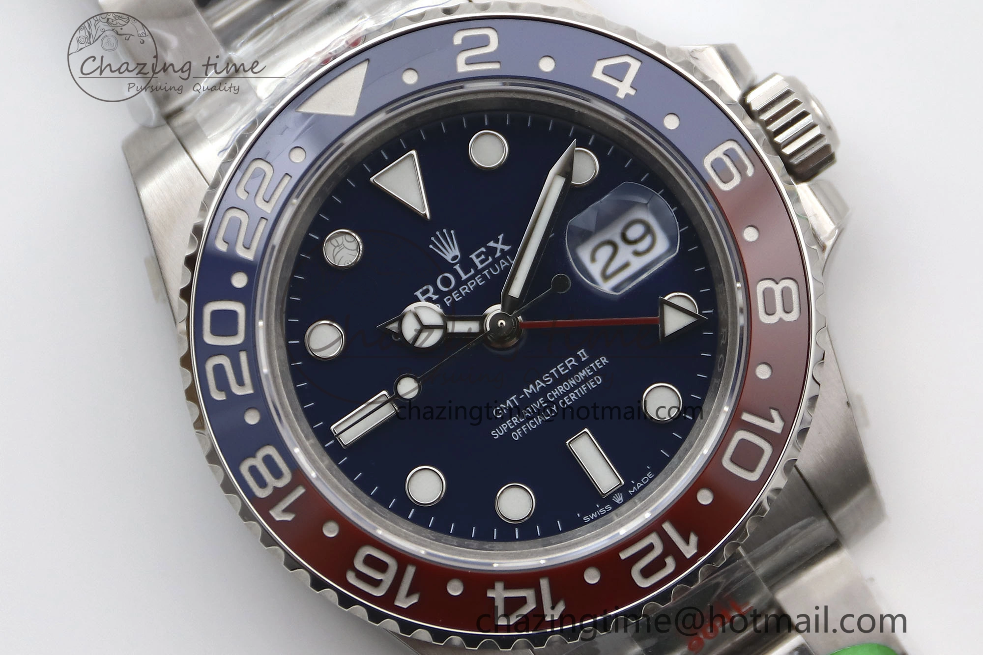 GMT Master II 126719 BLRO 904L SS TW+ Best Edition Blue Dial on Bracelet VR3285 CHS