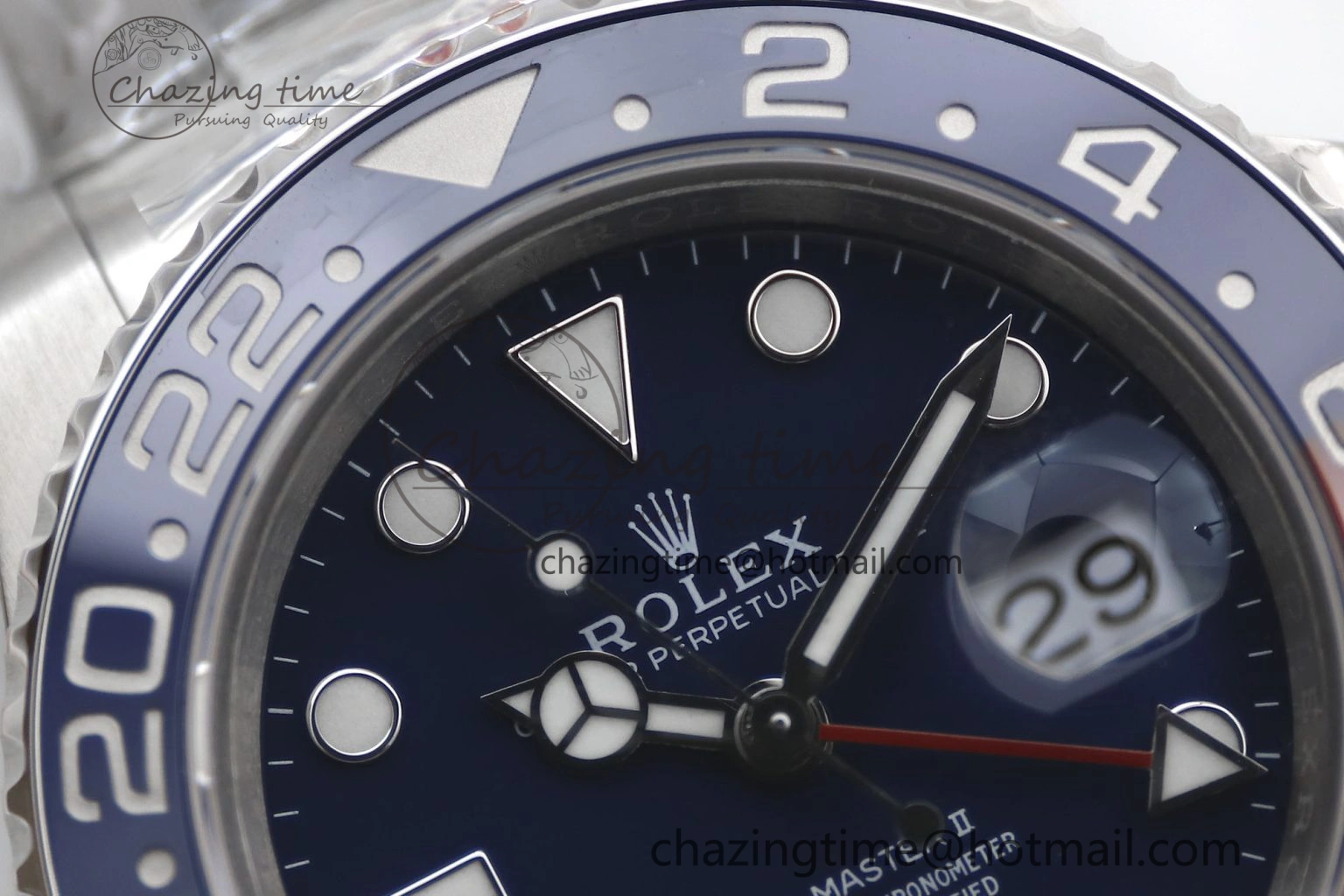 GMT Master II 126719 BLRO 904L SS TW+ Best Edition Blue Dial on Bracelet VR3285 CHS