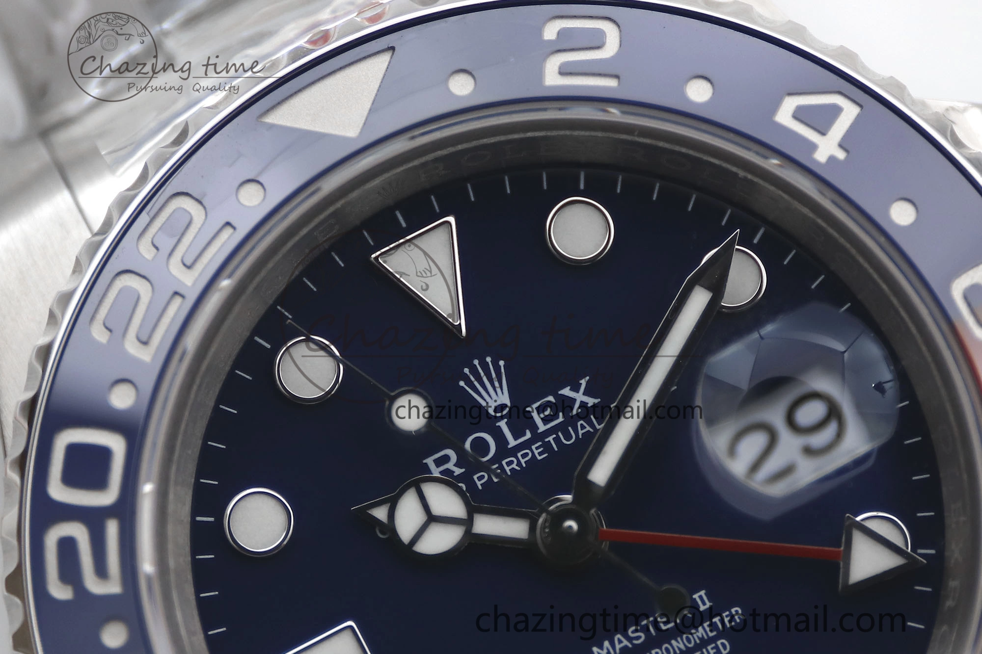 GMT Master II 126719 BLRO 904L SS TW+ Best Edition Blue Dial on Bracelet VR3285 CHS