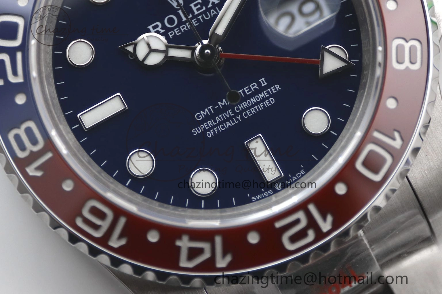 GMT Master II 126719 BLRO 904L SS TW+ Best Edition Blue Dial on Bracelet VR3285 CHS