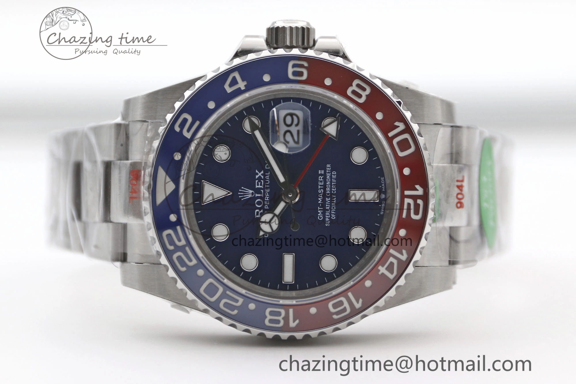 GMT Master II 126719 BLRO 904L SS TW+ Best Edition Blue Dial on Bracelet VR3285 CHS