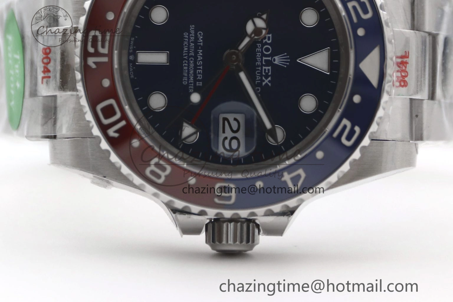 GMT Master II 126719 BLRO 904L SS TW+ Best Edition Blue Dial on Bracelet VR3285 CHS