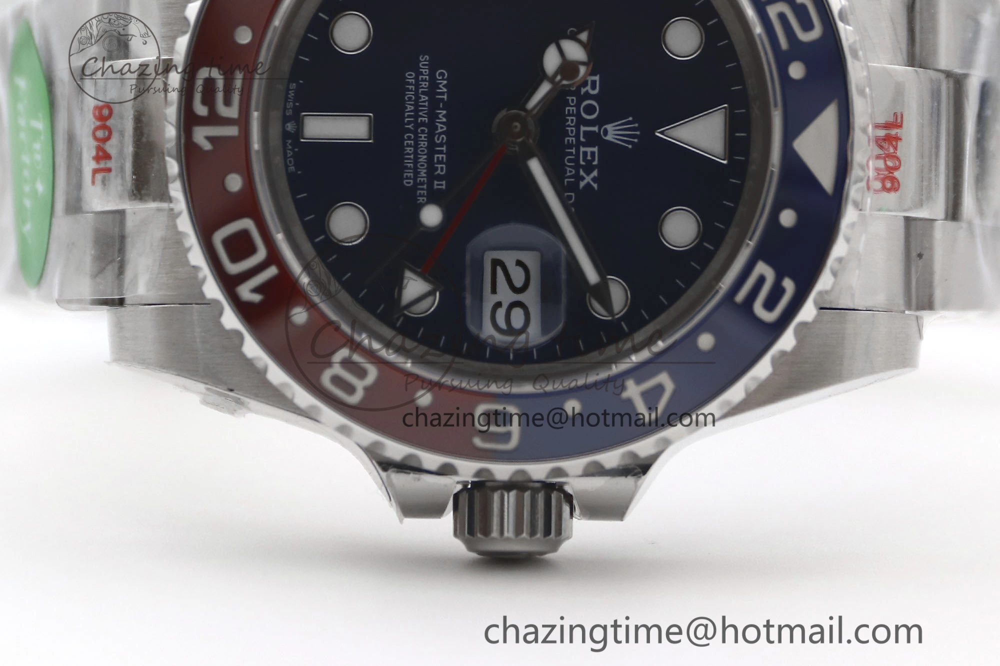 GMT Master II 126719 BLRO 904L SS TW+ Best Edition Blue Dial on Bracelet VR3285 CHS