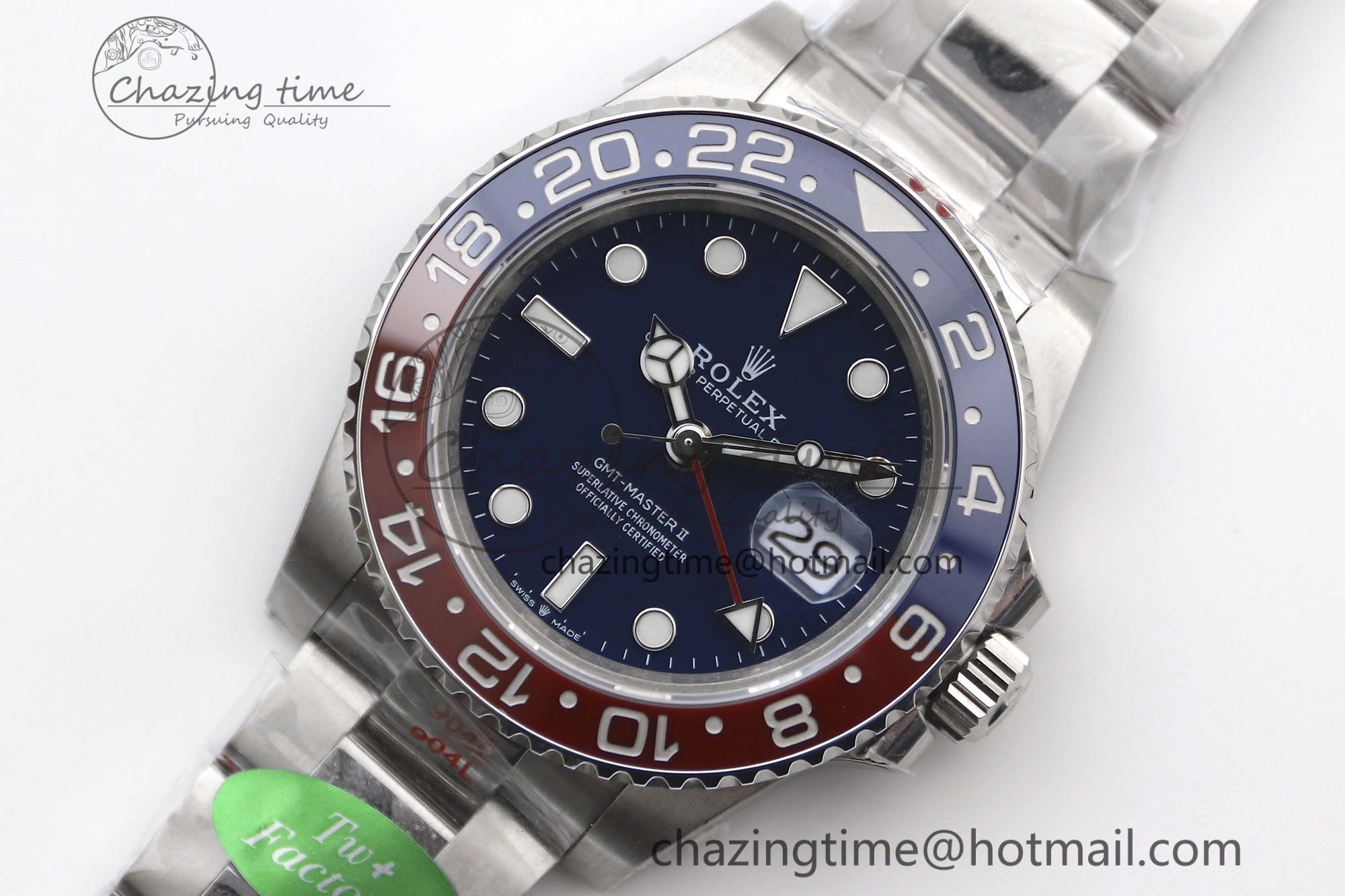 GMT Master II 126719 BLRO 904L SS TW+ Best Edition Blue Dial on Bracelet VR3285 CHS