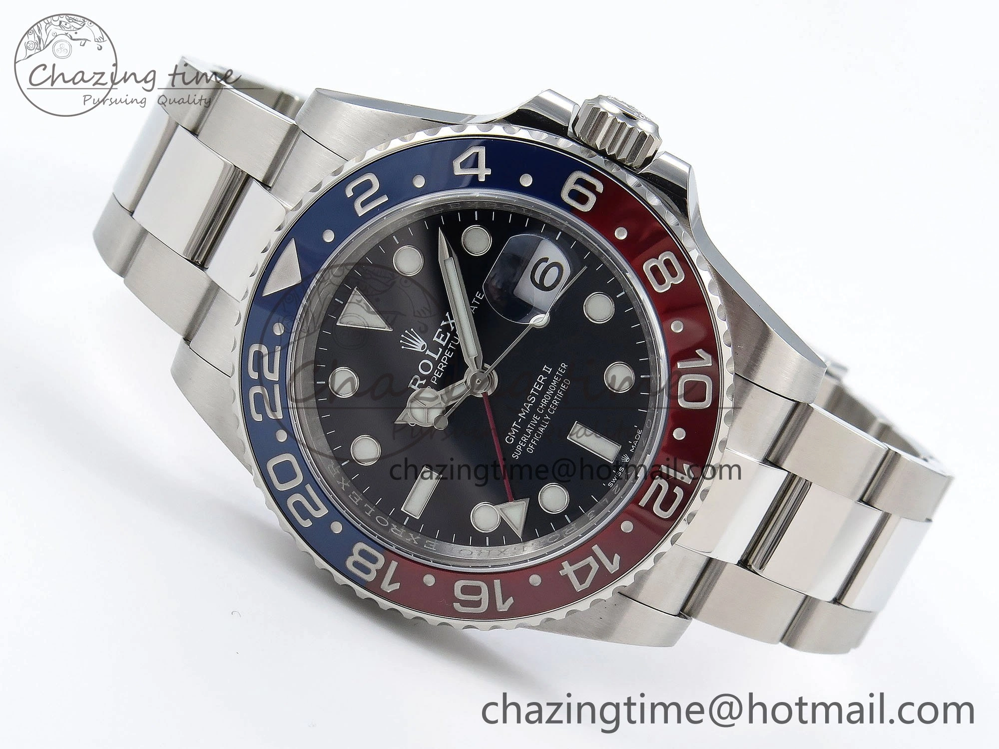 GMT-Master II 126719 BLRO Blue Red Ceramic C+SF Best Edition Blue Dial on Bracelet VR3285 CHS