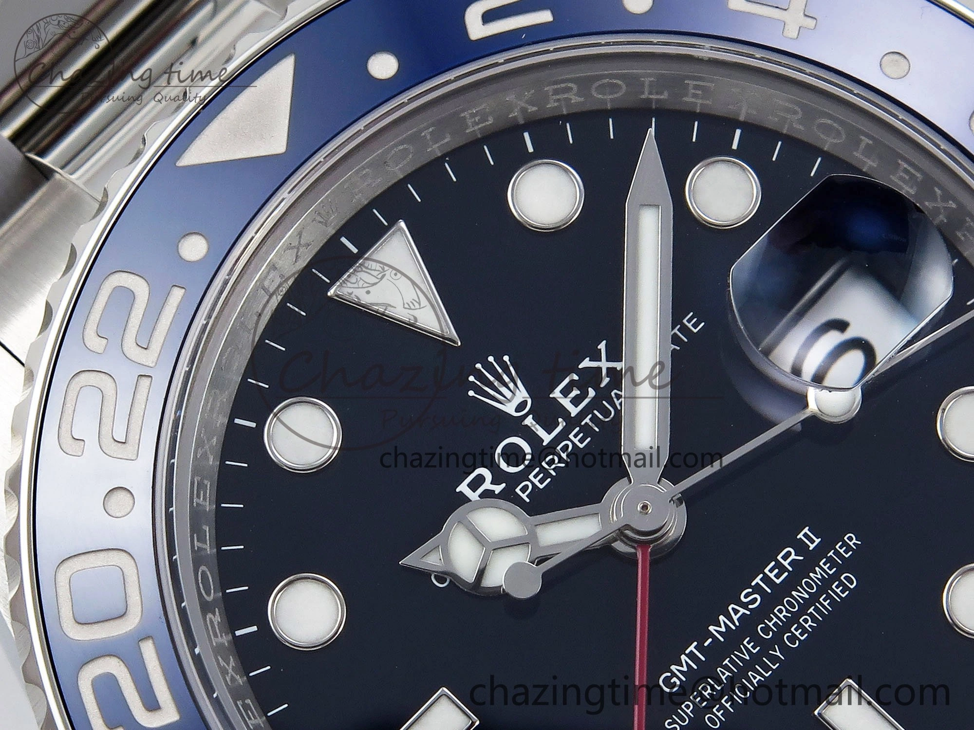 GMT-Master II 126719 BLRO Blue Red Ceramic C+SF Best Edition Blue Dial on Bracelet VR3285 CHS