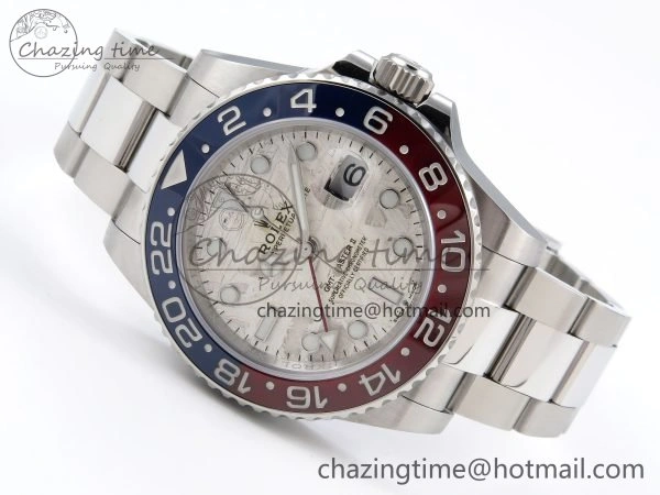 GMT-Master II 126719 BLRO Blue Red Ceramic C+SF Best Edition Meteorite Dial on Bracelet VR3285 CHS