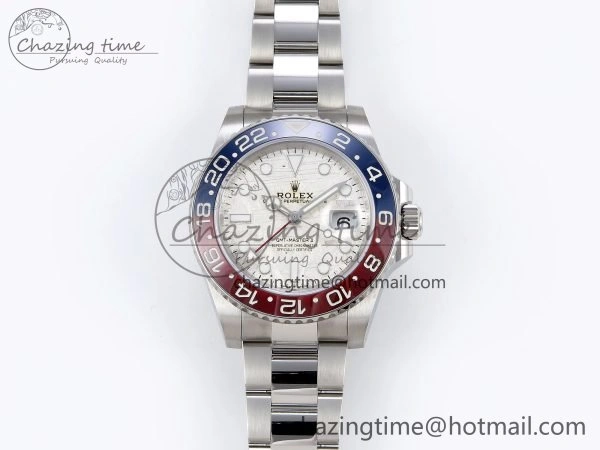 GMT-Master II 126719 BLRO Blue Red Ceramic C+SF Best Edition Meteorite Dial on Bracelet VR3285 CHS