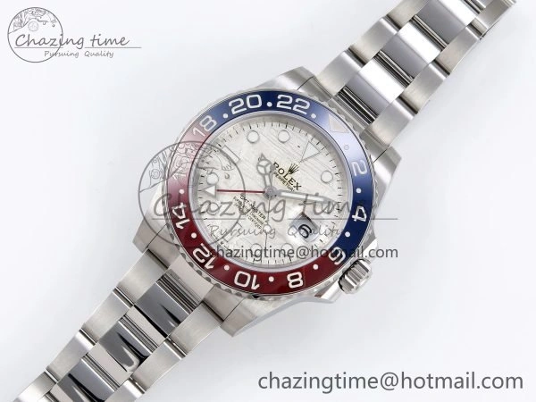 GMT-Master II 126719 BLRO Blue Red Ceramic C+SF Best Edition Meteorite Dial on Bracelet VR3285 CHS