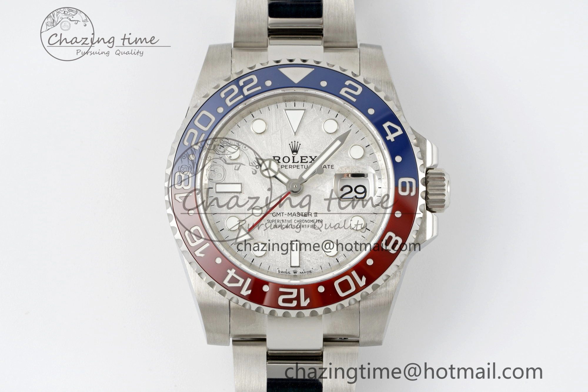 GMT Master II 126719 BLRO Meteorite 904L SS JDF 1:1 Best Edition on Bracelet VR3285 CHS