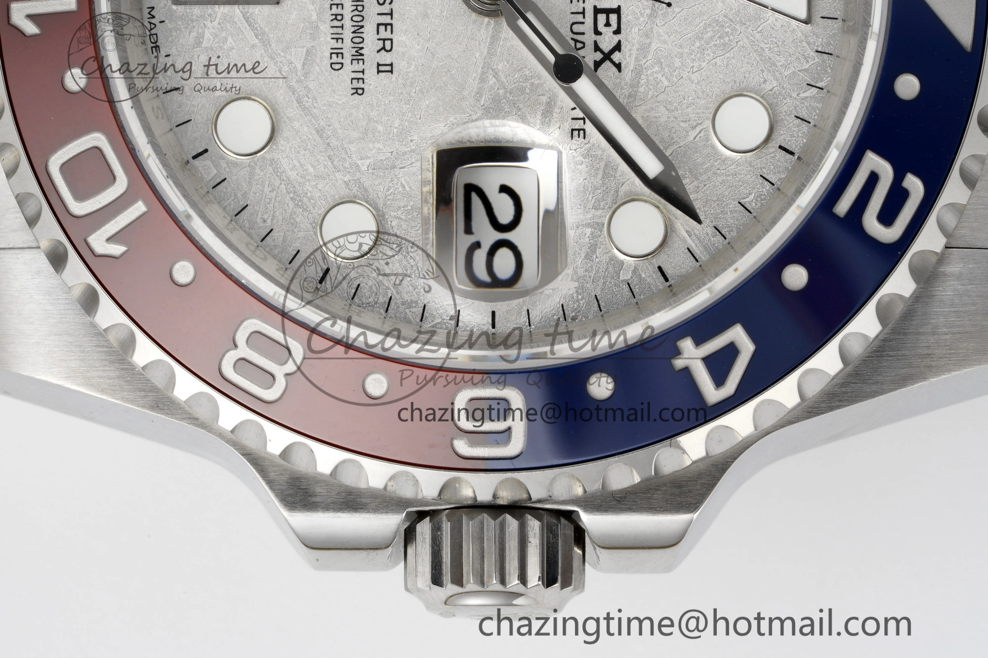 GMT Master II 126719 BLRO Meteorite 904L SS JDF 1:1 Best Edition on Bracelet VR3285 CHS