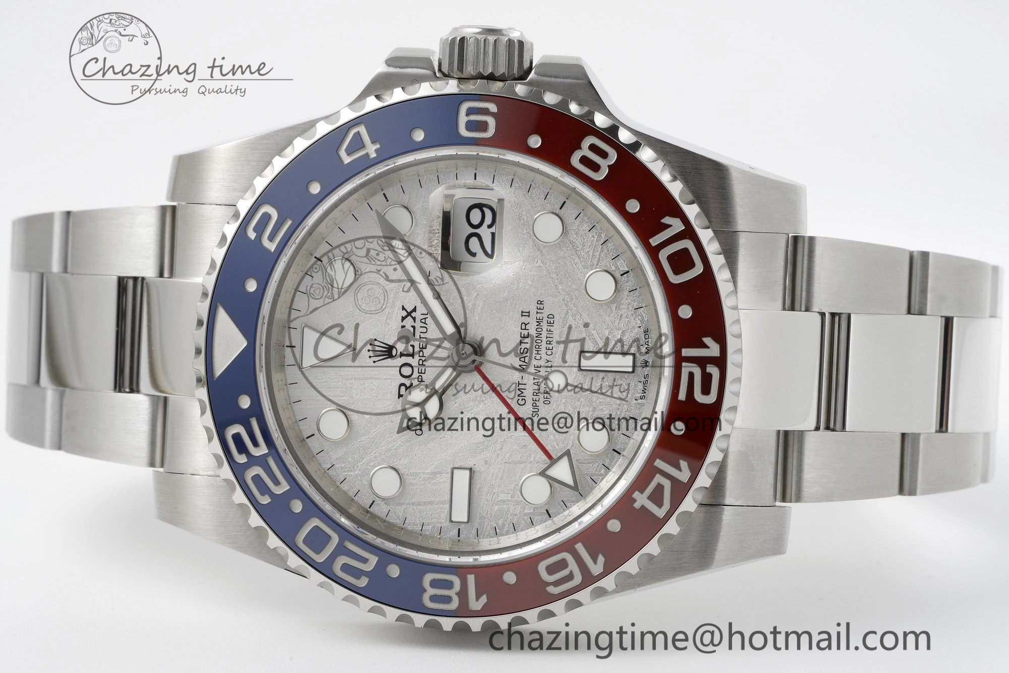 GMT Master II 126719 BLRO Meteorite 904L SS JDF 1:1 Best Edition on Bracelet VR3285 CHS