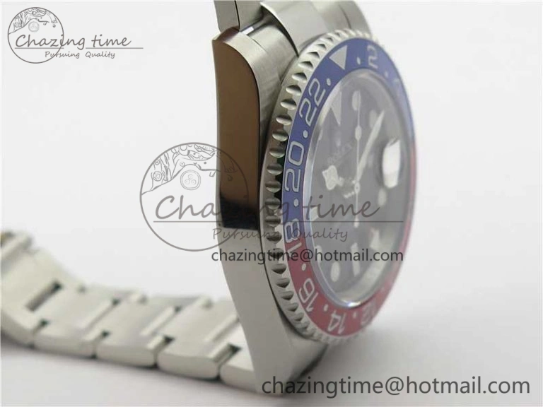 GMT Master II 126719 BLRO Red Blue Ceramic 316L Steel Bp Maker 1:1 Best Edition Black Dial on SS Bracelet SA3186