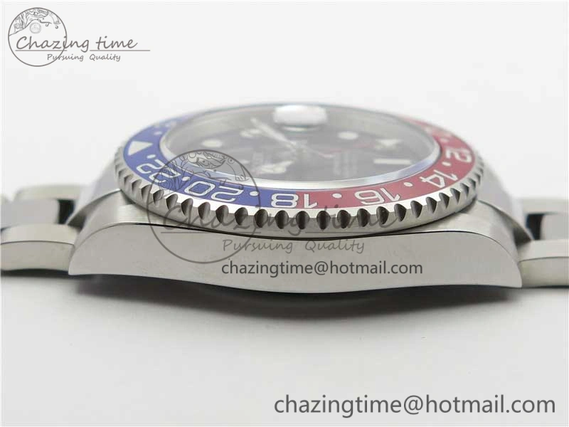 GMT Master II 126719 BLRO Red Blue Ceramic 316L Steel Bp Maker 1:1 Best Edition Black Dial on SS Bracelet SA3186