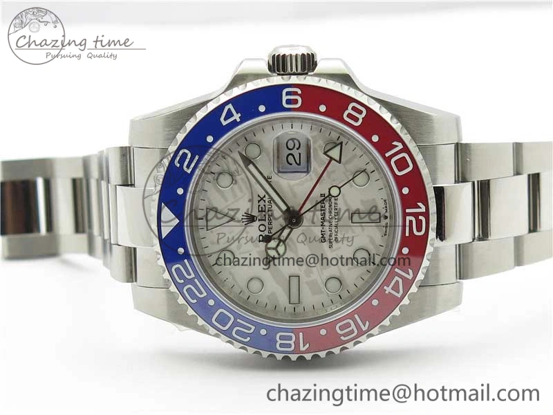 GMT Master II 126719 BLRO Red Blue Ceramic 316L Steel Bp Maker 1:1 Best Edition Meteorite Dial on SS Bracelet A3285