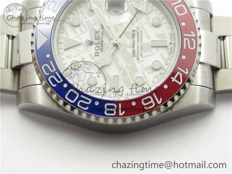 GMT Master II 126719 BLRO Red Blue Ceramic 316L Steel Bp Maker 1:1 Best Edition Meteorite Dial on SS Bracelet A3285
