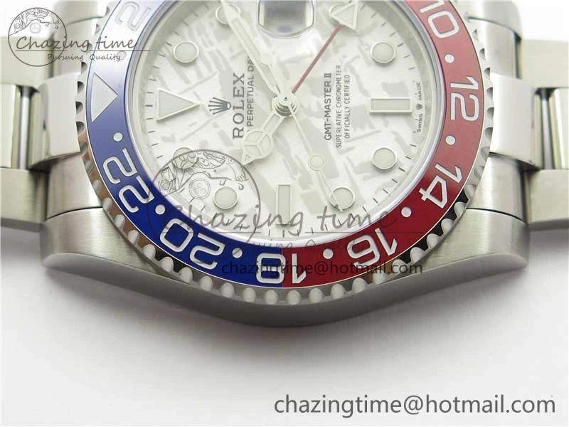GMT Master II 126719 BLRO Red Blue Ceramic 316L Steel Bp Maker 1:1 Best Edition Meteorite Dial on SS Bracelet A3285
