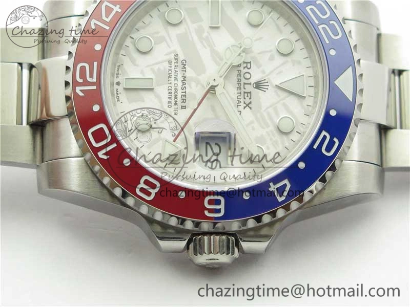 GMT Master II 126719 BLRO Red Blue Ceramic 316L Steel Bp Maker 1:1 Best Edition Meteorite Dial on SS Bracelet A3285