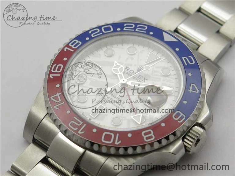 GMT Master II 126719 BLRO Red Blue Ceramic 316L Steel Bp Maker 1:1 Best Edition Meteorite Dial on SS Bracelet A3285