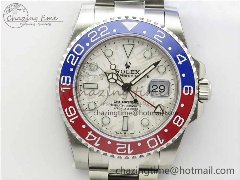 GMT Master II 126719 BLRO Red Blue Ceramic 316L Steel Bp Maker 1:1 Best Edition Meteorite Dial on SS Bracelet A3285