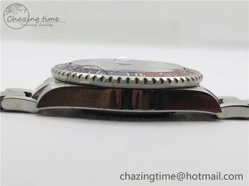 GMT Master II 126719 BLRO Red Blue Ceramic 316L Steel ROF Best Edition Black Dial on SS Bracelet A3186
